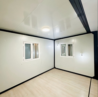 Grande maison modulaire pliable contemporaine de 40 pieds à 3 chambres, extensible, pour usage résidentiel, bureau et hôtel