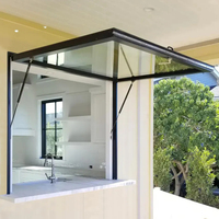 Ventanas de doble suspensión de aluminio de elevación manual inclinable doble fácil de limpiar Tegood para ventilación