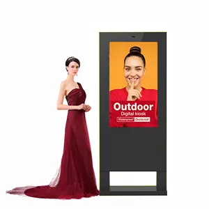 40", 43", 50", 55", 58", 65" inch vertical advertising machine wall-mounted floor display screen touch one machine live player