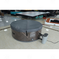180cm Nouveau Design Bain de Glace Rond Plongeant Portable Glace Plongeant Spa Piscine Bain Chaud Gonflable pour Adultes