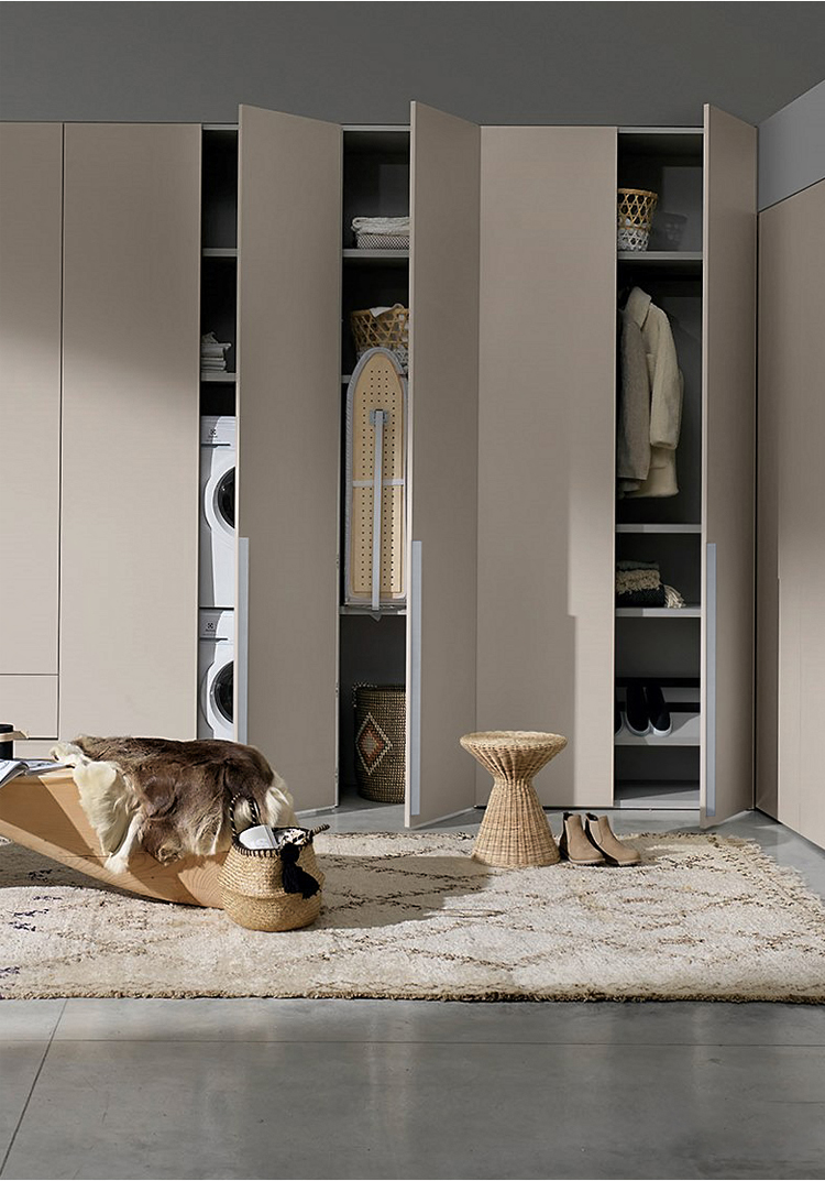 EADER Simple grey inclined wardrobe handle extended modern high-quality drawer cabinet handle