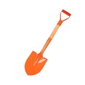 Orange Metal Garden Spade With D-Grip Plastic Handle For Agricultural Gardening Use - Product Image 3