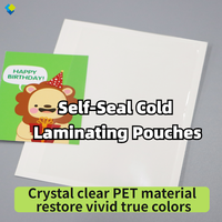 Pochettes de plastification à froid auto-adhésives, sans bulles, imperméables, sans résidus, sans besoin de plastifieuse à chaud pour photos
