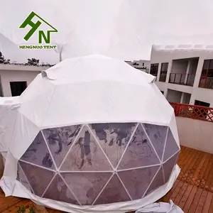 Cobertura de PVC 6m 7m Cúpula Tendas Deserto Glamping Tenda Iglu Hotel Evento Tenda Festa de Casamento Estrutura de Aço