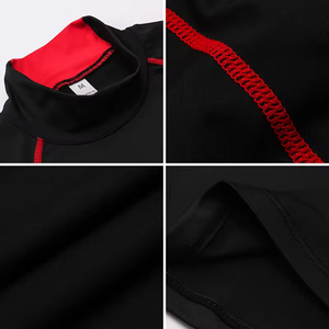 Vêtements de sport de compression thermiques unisexe à manches longues pour hommes, coupe ajustée, séchage rapide, pour la course et la gym - Product Image 6