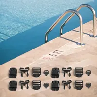 Kit de réparation de loquet cassé pour couvercle de spa HY2, 4 pièces, avec clip de verrouillage et clé, pour sangles de 26 mm (1 pouce) de large, accessoires de piscine extérieure