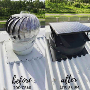 Ventilador <span class=keywords><strong>de</strong></span> Extracción para Techo <span class=keywords><strong>de</strong></span> 35W, Negro, <span class=keywords><strong>Solar</strong></span>, <span class=keywords><strong>de</strong></span> 12 Pulgadas, con Rodamientos <span class=keywords><strong>de</strong></span> Bolas, Acero Galvanizado, Garantía <span class=keywords><strong>de</strong></span> 2 Años, para Uso Residencial y Avícolas - Product Image 6