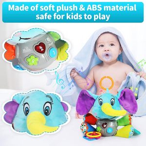 Free Sample Colorful Stuffed Baby Elephant Toys Funny Baby Toys Custom Cute <b>Plush</b> Elephant Baby Toy - Product Image 5