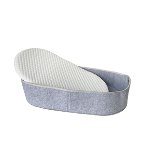 Pure Color Customized Size Durable Fold-able Felt <b>Baby</b> <b>Changing</b> Basket for Parents With Soft Pad - Product Image 2