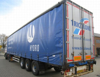 Rideau latéral imperméable résistant de bâches de camion de PVC