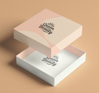 Fabricação Reutilizável Design Personalizado 2 Peça De Papelão Rígido De Luxo Tampa Removível E Base De Embalagem Caixa De Presente