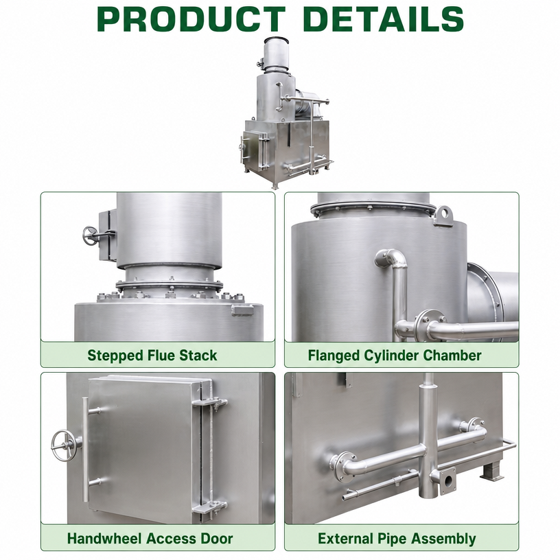 Steel Body Smokeless Animal Cremation Incinerator Pet Waste Disposal ...