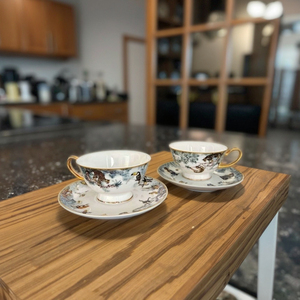 Wholesale European Style Luxury Jungle Animals Ceramic Tea <b>Cup</b> <b>Set</b> Bone China Coffee <b>Cup</b> <b>Set</b> for Arabic Gold Color - Product Image 3