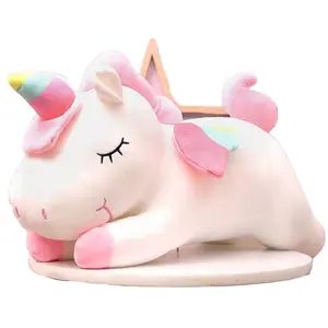 Hot Selling neues Design rosa und weiß mit Regenbogen horn Einhorn für Kinder des Geschenks der Freundin