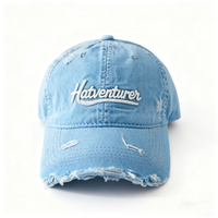 Gorro de Béisbol Moderno para Adultos, Estilo Dad Hat, Color Degradado, Sin Estructura, 100% Algodón, Logotipo Bordado de Marca, Ajustable