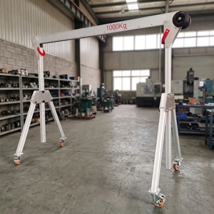 Grúa Pórtico Pequeña de Aleación de Aluminio de 0.5 Toneladas, 1 Tonelada y 2 Toneladas con Control Remoto Inalámbrico - Product Image 1