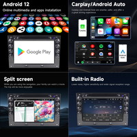 Reproductor de DVD para Coche de 7 Pulgadas Android 12 para Renault 2003-2010, Radio con Navegación para Renault Megane 2