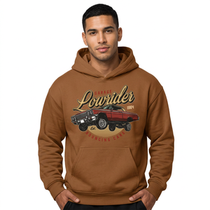 Men's Plus Size Winter Hoodie Knitted <b>Fleece</b> 100% Cotton Oversized Solid Color OEM Manufacturer Wholesale Apparel Supplier - Product Image 1