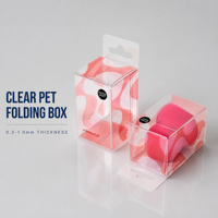 Offre Spéciale boîte en plastique PET en PVC transparent pour la beauté mélangeur éponge maquillage personnalisé éponge emballage de boîte en plastique
