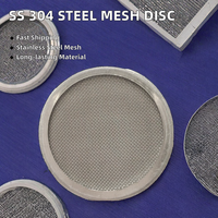 304 Filter Disc Kawat Baja Tahan Karat Tepi Rapat, Anyaman Polos, Permukaan Diperlakukan dengan Layanan Pemotongan dan Pengelasan