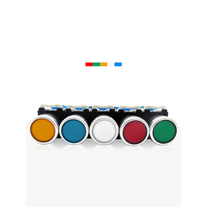 Botón de reinicio automático blanco con luz, uno encendido y uno <span class=keywords><strong>apagado</strong></span>, botón de control de inicio de 22mm de diámetro, AC/DC24V Ten No Nc Switch CNTD 10A - Product Image 2