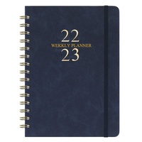 Organisateur de livres personnalisés en lin, pour hommes, célébration de bébé, non datée, hebdomadaire, quotidien, planificateur de carnet de notes