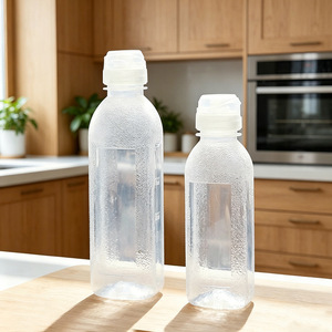 Oil Dispenser Cylinder M Size Plastic Lid See Through Kitchen Storage Bottle - Product Image 3