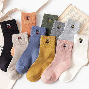 Winter Warm Cute Woman Funny <strong>Socks</strong> Funny High Quality Cotton <strong>Socks</strong> 500pairs <strong>Customized</strong> Paper Card Packaging - Product Image 1