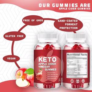 Keto Elma Sirkesi Jelibonları Zayıflama Sindirimi İnce Düz Göbek Kilo Yönetimi Kontrolü Kadınlar için Keton - Product Image 3