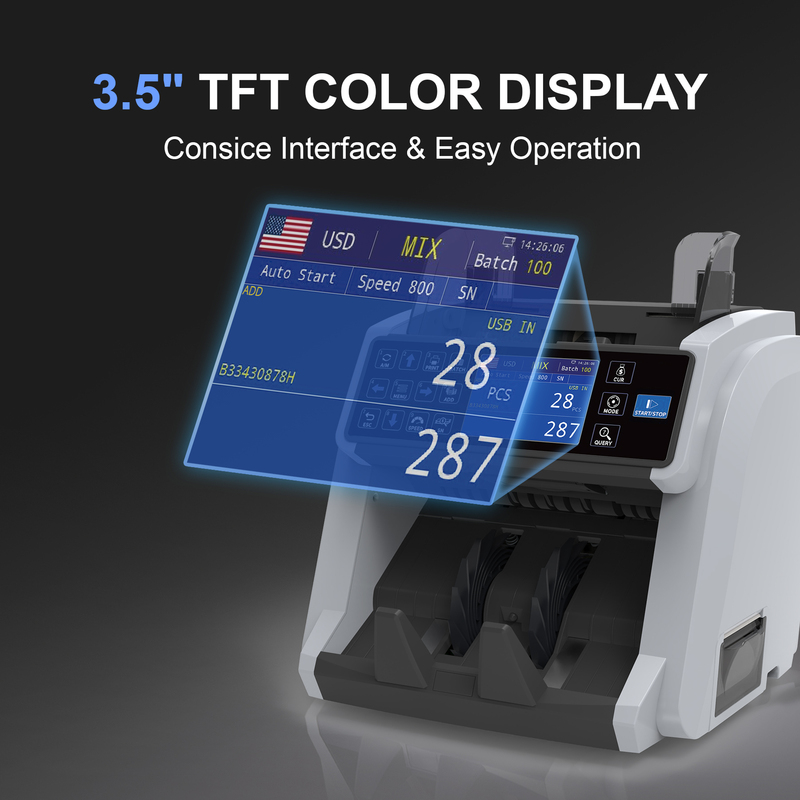 WEIRONG Portable WRM995 Vertical Bill Counter