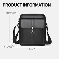 Sac Messager Homme en Cuir PU Style Vintage Grande Capacité – Prix de Gros