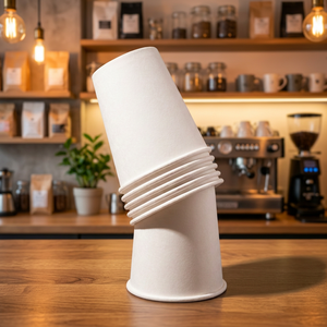 16oz/480 ml Food Grade White Single Wall Paper Cups 90mm Diameter Disposable Hot Drink <b>Takeaway</b> <b>Coffee</b> Cup - Product Image 3