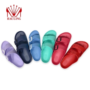 Sandalias cómodas de EVA con dos correas y hebillas ajustables, soporte ergonómico para el arco del pie, suela impermeable para interiores y exteriores. - Product Image 6