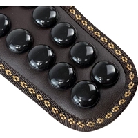 Chaussons de massage à acupression en tourmaline FIR pour la relaxation des pieds, soulagement de la fasciite plantaire, ions négatifs - Utilisation à domicile