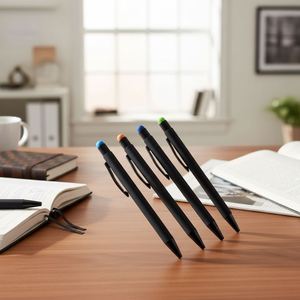 Low Price Custom Wholesale Office&Stationery Supplies Plastic <b>Pen</b> Black Soft Touch Screen <b>Pen</b> 2 in 1 <b>Ballpoint</b> <b>Pens</b> With Logo - Product Image 3