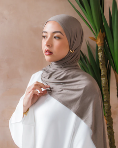 Hijab de Jersey de algodón transpirable respetuoso con el medio ambiente elástico suave de fábrica para mujer, bandana étnica de cuatro colores resistentes a las arrugas - Product Image 1