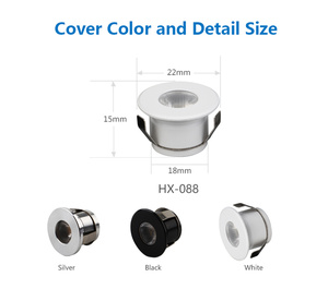 Lumière LED Anti-éblouissement COB, Mini projecteurs encastrés dans le mur, pour la maison, la vitrine intérieure, l'hôtel, le corps en aluminium - Product Image 2