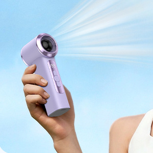 <b>Mini</b> Handheld Portable <b>Fan</b> With Digital Display Bladeless <b>Usb</b> Charging 5W Brushless Motor For Outdoor Indoor Use - Product Image 4