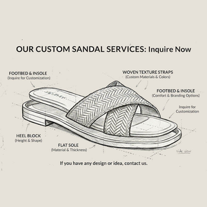 Летние тапочки Xinzirain на заказ, бежевые, плетеные, с открытым носком, повседневные, для улицы, удобные, с деревянной подошвой, сандалии - Product Image 2