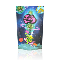 Pochette en Mylar imprimée sur mesure pour enfant, poignée en plastique de 12x9, 8x6 pouces, pochette anti-odeur, emballage comestible de 3.5g, sac de sortie à glissière