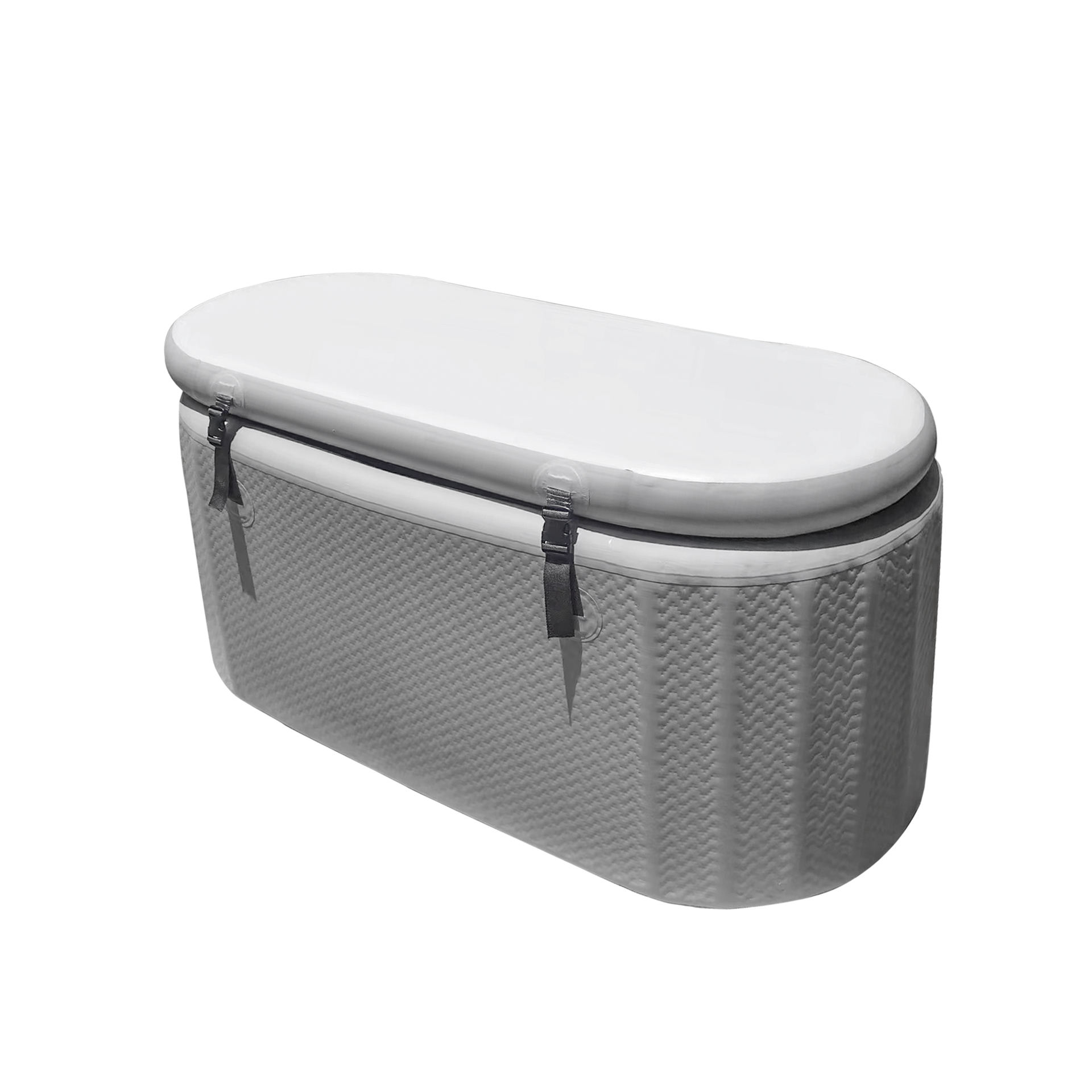 Upgrade XL 129 Gal Multiple Layered Portable Outdoor Cold Plunge Tub For Recovery Large Oval Ice - View #11