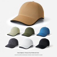 Casquette de baseball unisexe haut de gamme en nylon respirant, sans traces, tout-en-un, pour l'extérieur en été – Casquette ajustable à 6 panneaux pour toutes les saisons