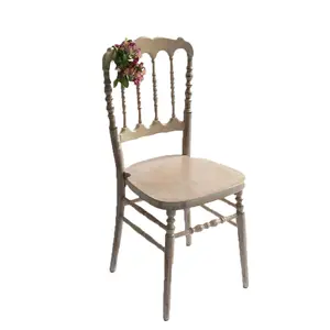โรงแรมเฟอร์นิเจอร์ไม้พับนโปเลียนเก้าอี้เก้าอี้จัดเลี้ยงที่ใช้สำหรับงานแต่งงานให้เช่า