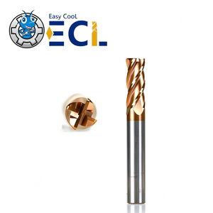 Fresa de carburo de 4 filos con recubrimiento TiAlN Easy CooL, ángulo de hélice de 45 grados, para fresado CNC - Product Image 2