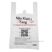 Op maat gemaakte biologisch afbreekbare vest-tasjes voor supermarkt, fruitbezorging & afhaalverpakkingen - Herkomst Guangdong