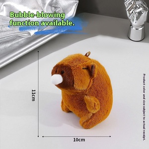 Lindo Kappi Bala oso muñeca Popular Internet burbuja soplado llavero de felpa PP algodón relleno colgante regalo Kawaii máquina muñeca - Product Image 6