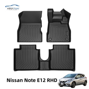 Accessoires intérieurs automobiles en gros, tapis de voiture 3D en TPE toutes saisons, imperméables, pressés à chaud, faciles à nettoyer pour <span class=keywords><strong>Nissan</strong></span> <span class=keywords><strong>Note</strong></span> E12 RHD - Product Image 1