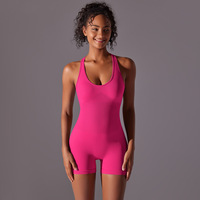 Combinaison de sport sans couture pour femme, tenue personnalisée, nouvelle mode, ensemble de fitness une pièce, combinaison de yoga dos nu