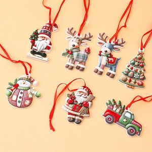 Ornements <span class=keywords><strong>de</strong></span> Noël personnalisés en résine 2026 : Pendentifs suspendus Père Noël, Bonhomme <span class=keywords><strong>de</strong></span> neige, Renne, Ange pour sapin <span class=keywords><strong>de</strong></span> Noël, idéaux pour les fêtes et la décoration intérieure - Product Image 3