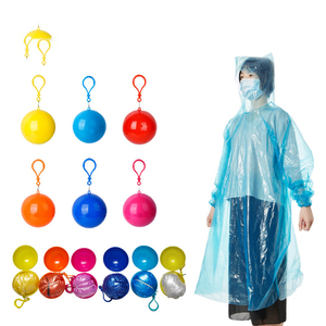 Ponchos <span class=keywords><strong>de</strong></span> Pluie d'Urgence Jetables Étanche Portable Personnalisé pour Extérieur, avec Porte-Clés, pour <span class=keywords><strong>Randonnée</strong></span>, Escalade, Voyage - Product Image 1